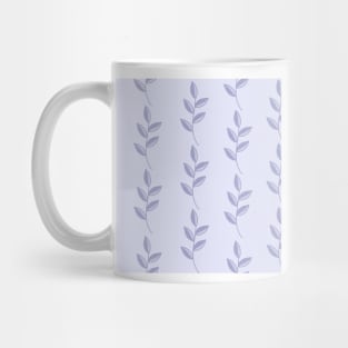 Leaves string repeat pattern in lavender Mug